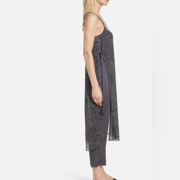 NWT Jumpsuit with Chiffon Overlay - Picture 3 of 9